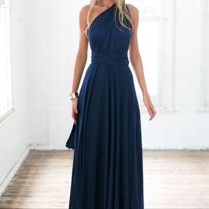 Navy Multi Way Maxi Dress